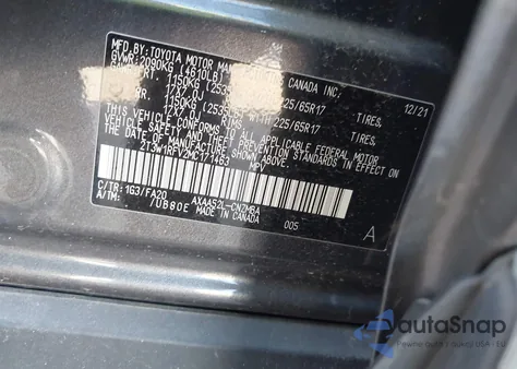 2021 Toyota Rav4 Xle z USA, uszkodzony, nr VIN 2T3W1RFV2MC171463